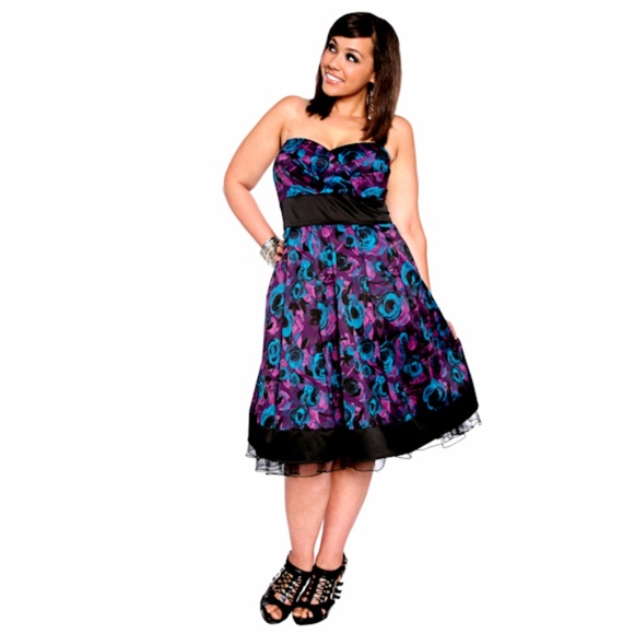 Tulle Over Satin Empire Dress